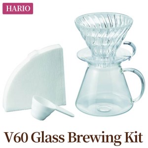 HARIO V60 ガラスのコーヒードリッパーセット（V60 Glass Brewing Kit）S-VGBK-02-T