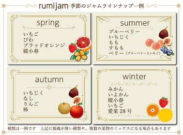 ＜無添加・手作り＞えひめ県産フルーツ使用－rumijam－季節のジャム３個セット