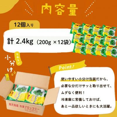 ふるさと納税 志布志市 国産冷凍ブロッコリー200g×12袋(2.4kg) |  | 03