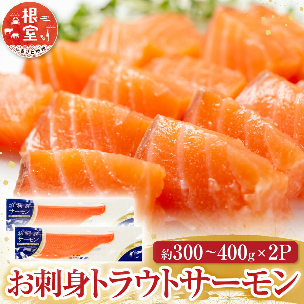 【ふるさと納税】 お刺身トラウトサーモン約 300 ~ 400g × 2P 鮭 さけ サケ しゃけ シャケ 魚 さかな サカナ 海鮮丼 カルパッチョ 刺身 フライ お取り寄せ グルメ 海鮮 北海道 根室市 ふるさと納税 A-11127