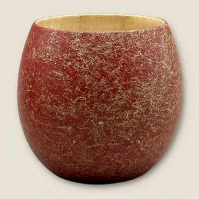 木製 エッグカップ 乱糸マット仕上げ 本朱【1661641】
