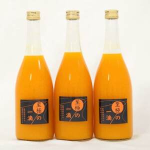 【無添加】田村みかんの新鮮100%ジュース「至極の一滴」720ml×3本入り(日高町)【1406582】