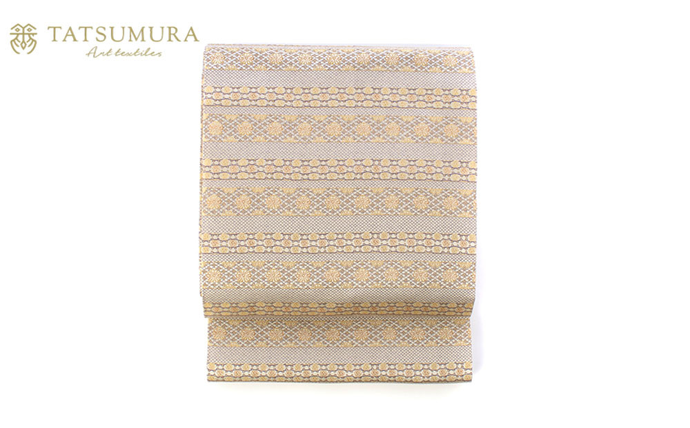 【龍村美術織物】光波帯（鱗巴桜段文） 261009_B-AP39