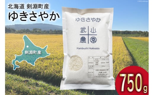 【日本一のお米】 令和6年 米 ゆきさやか 5合(750g)【郵便受けにお届け】[武山農園 / 北海道 剣淵町 14656132] 白米 精米 ご飯 ごはん コメ こめ 国産 