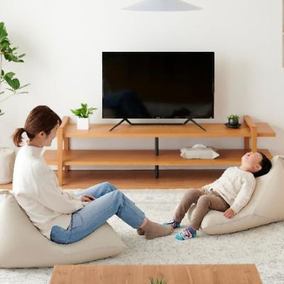 ふるさと納税 岡崎市 【ハナロロ】 ビーズクッション ポトラ60リットル ニットカバー付(ベージュ) |  | 01