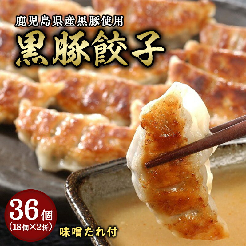 【ふるさと納税】【兵庫県芦屋市】【ふるさと納税】黒豚餃子2折セット【冷凍 ぎょうざ ギョザ 中華 点心 惣菜 ギフト お中元 お歳暮】　 おかず ジューシー 肉汁 つまみ 中華料理 冷凍惣菜
