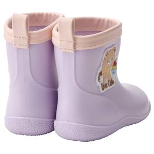 ワッペン付レインブーツ　Ｂｅａｒ　Ｃａｆｅ　14cm 5-130