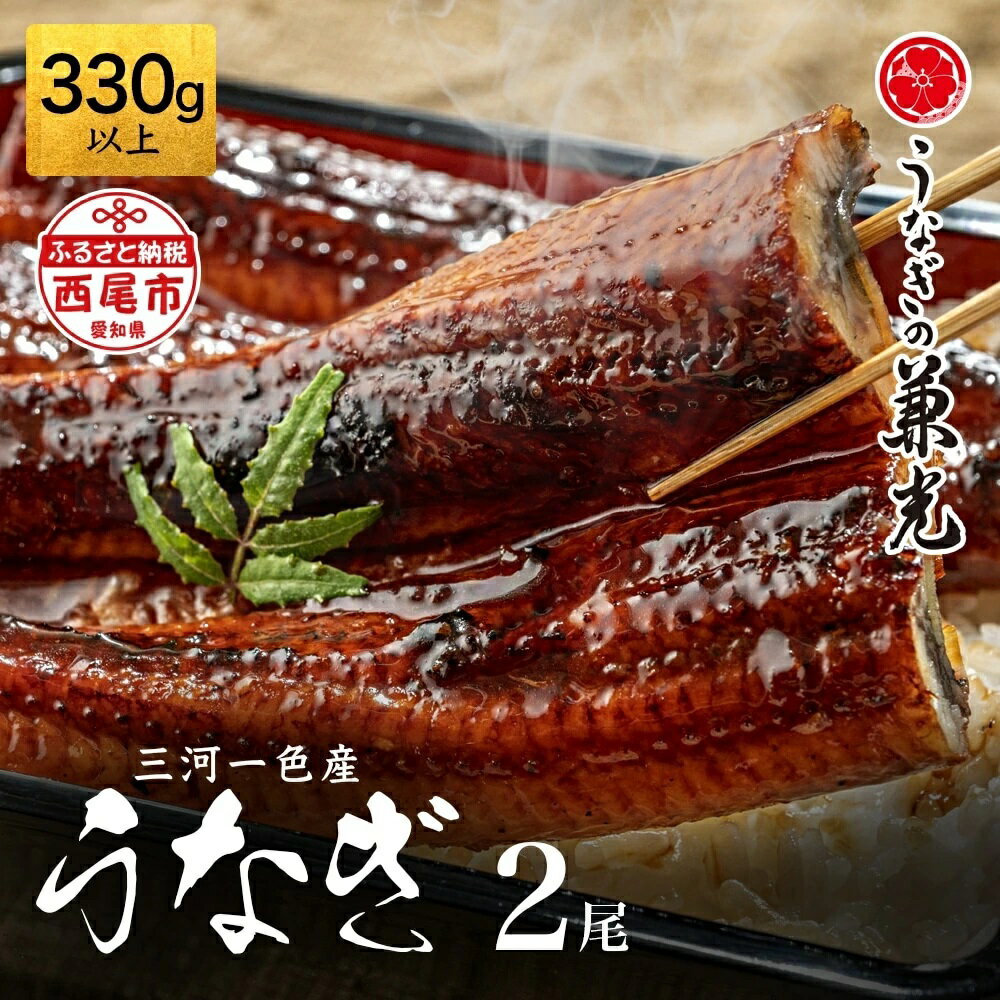 うなぎ 西尾 三河 一色産 ≪7月20日までの入金で、丑の日に間に合う！≫ うなぎ 蒲焼【大サイズ2尾 (計2尾 330g以上)】U023【冷凍便】うなぎの兼光 蒲焼き 惣菜 国産うなぎ ウナギ 鰻 愛知県産 西尾市産 西尾一色産 タレ付き たれセット かば焼き MB