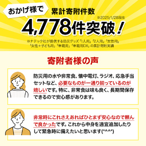 防災グッズ充実セット（1人用）【発送まで3カ月】