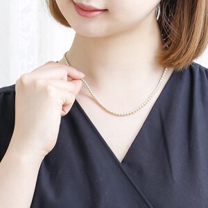 Deliciae　K18YG　テニスネックレス　ストレート　ワイドシャトン　ダイヤモンド【5.00ct】鑑別書付　K06014-H