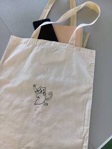 陶土バッグ １点【カラー：朱泥】トートバッグ 鞄 カバン 知多木綿 雑貨 ファッション 可愛い オシャレ 猫 ねこ 土 常滑の土 愛知県 常滑市