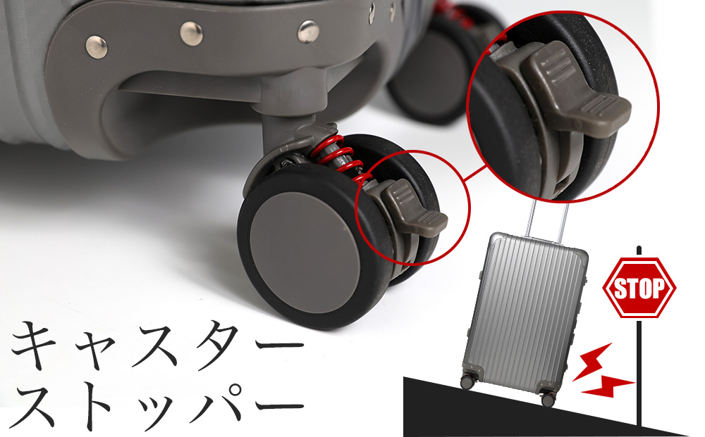 【先行予約】スーツケース [PROEVO] アルミスーツケース フレームキャリー 受託手荷物対応 L（カーボン/シルバー） [30003] AY160-09