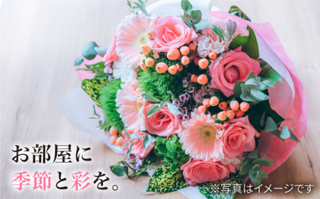 【12回定期便】季節の ブーケ フラワーアレンジメント Mサイズ  花 誕生日 贈り物 ギフト 記念日 ＜花工房るふらん＞ [CCR016]