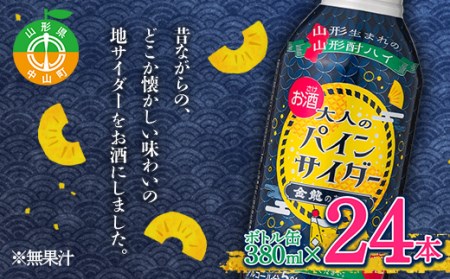 大人のパインサイダー ボトル缶 380ml×24本 F4A-0262