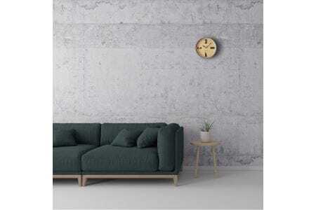 KATOMOKU muku clock 木製掛け時計（グレー）km-118GR