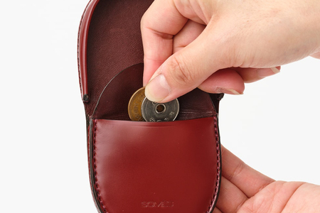 SOMES 馬蹄型 コインケース (ダークブラウン) HV-28 [ソメスサドル 北海道 砂川市 12260682-b] ソメス メンズ レディース 財布 さいふ サイフ ウォレット 小銭入れ 丸型 