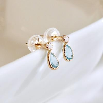 ふるさと納税 甲府市 【ジュエリー】K10 ブルートパーズ アンティーク ピアス 保証書付 SE-1737 |  | 01