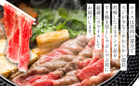 奈義和牛 A5ランクロース バイヤーおすすめ！ すき焼き用 500g 株式会社 天満屋《30日以内に出荷予定(土日祝除く》岡山県 笠岡市 和牛 牛肉 肉 A5ランク すき焼き 送料無料