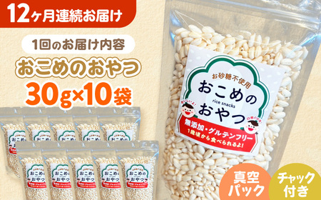 【全12回定期便】おこめのおやつ 10袋セット【株式会社キゴコロ】[YDZ007]