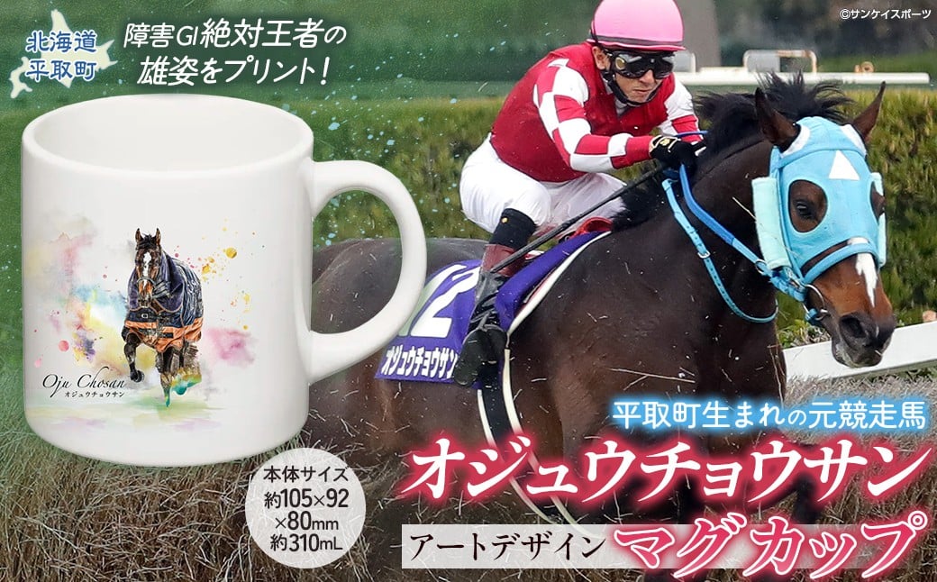 
            【オジュウチョウサン】マグカップ (アートデザイン)【ふるさと納税 人気 おすすめ ランキング 馬 競馬 競走馬 オジュウチョウサン 北海道 平取町 送料無料】 BRTV015
          