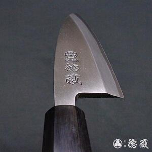土佐打ち刃物 出刃包丁 135mm | 片刃 上白鋼 イチイ八角柄 徳蔵オリジナル【27019】