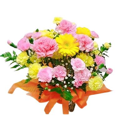 ふるさと納税 藤枝市 【 母の日に!】生花オリジナルピンク系アレンジメントB |  | 01