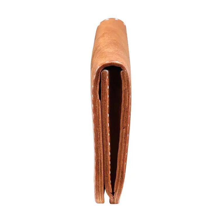 豊岡財布 haaki Leather ロングウォレット HLW305 / コニャック / 長財布 薄型 財布 サイフ ブランド 小銭入れなし 牛皮革 プエブロレザー 革 メンズ レディース ハンドメイ