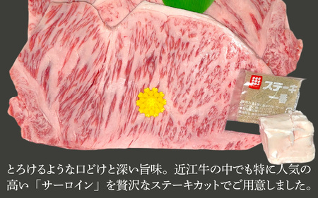 近江牛〔A5〕サーロインステーキ 約180g×2枚[T010] / 近江牛 和牛 牛肉 ステーキ サーロイン 180g 国産 滋賀県 大津市 霜降り