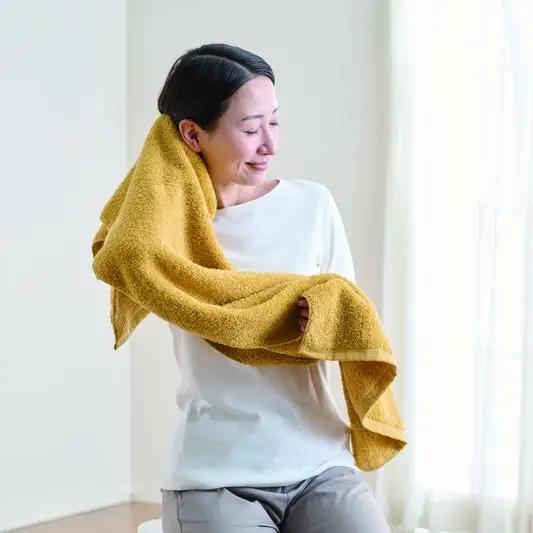 ザ・ラストタオル ワン フェイスタオル 4枚セット タオル 綿 100% 吸水 ふっくら ふんわり 柔らかい 無地 日本製 日用品 ロイヤルブルー