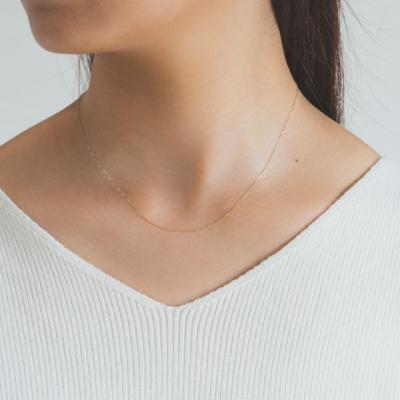 ふるさと納税 甲府市 【甲府ジュエリー】K18　あずきチェーン　ネックレス(79700603) |  | 02