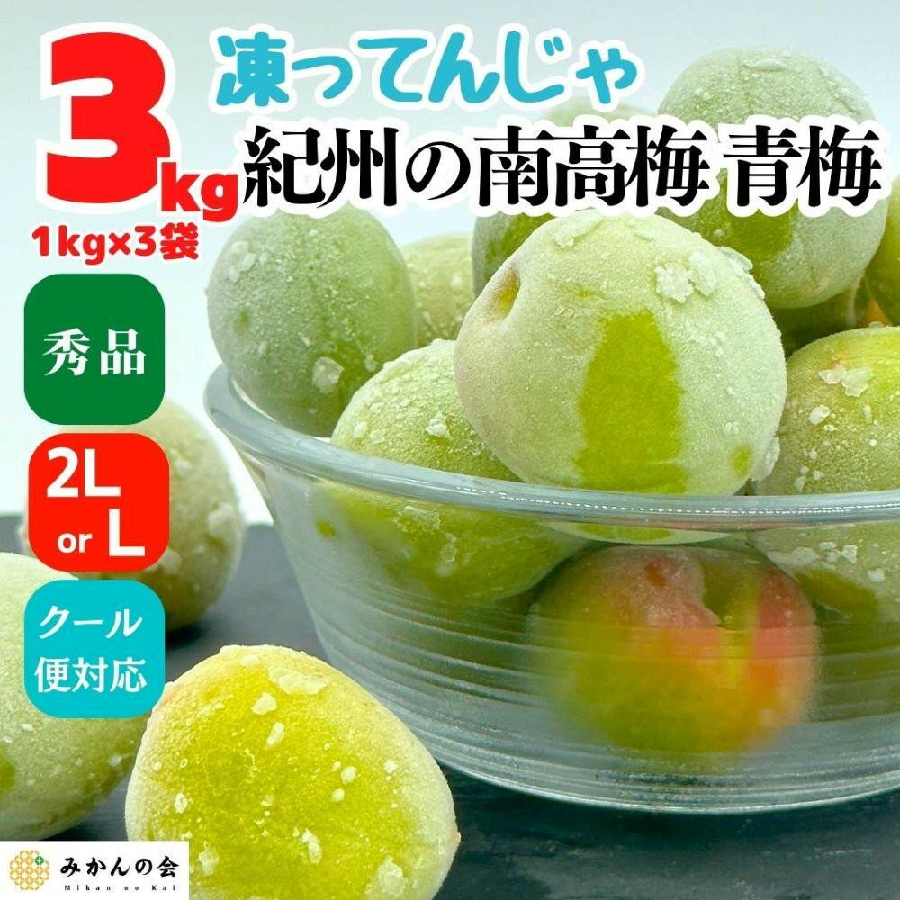 【ふるさと納税】【選べる容量】【2025年7月上旬～出荷予定】梅 冷凍 青梅 南高梅 3～10kg 秀品 2L or Lサイズ 和歌山県産 紀州有田 【みかんの会】 | フルーツ 果物 くだもの 食品 人気 おすすめ 送料無料