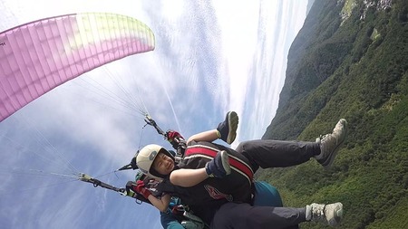 パラグライダー 体験 タンデムフライトコース