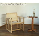 【ふるさと納税】ラタンのイージーチェア ／ リラックス コンパクト 椅子【UMEBACHI FURNITURE】