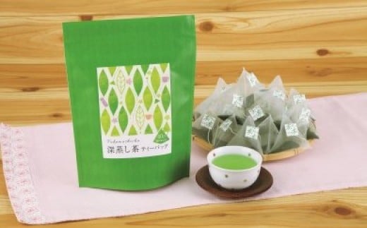 深蒸し煎茶ティーバッグ (40個入×2袋)〈お茶 茶 煎茶 緑茶 深蒸し茶 深むし 宇治抹茶 抹茶 ティーバッグ ティーパック ブレンド〉n0114