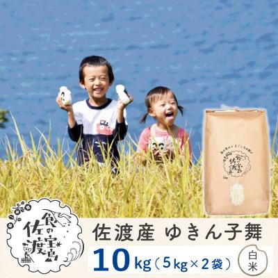 ふるさと納税 佐渡市 佐渡島産ゆきん子舞 白米10Kg(5Kg×2袋) 令和7年産 農薬5割減 【食の宝島佐渡】