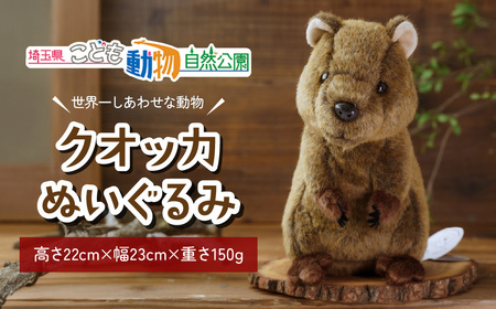 クオッカぬいぐるみ | ぬいぐるみ クオッカ こども動物自然公園 プレゼント オリジナル グッズ ホビー 動物 かわいい クオッカグッズ 埼玉県こども自然動物公園 埼玉県 東松山市