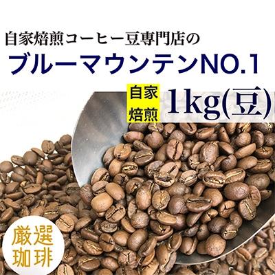 ふるさと納税 魚津市 自家焙煎コーヒー豆専門店の「ブルーマウンテンNO.1」1kg(豆)