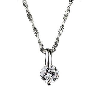 ダイヤモンド ペンダント 0.2ct K18WG 超目玉品 SIクラスHカラーカード式鑑定書付（21261）