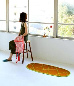 OTO い草ドアマット 48×120cm【ZIG-ZAG OR】