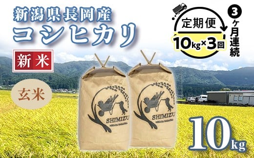 
            N5-G103【3ヶ月連続お届け】新潟県長岡産コシヒカリ玄米10kg
          