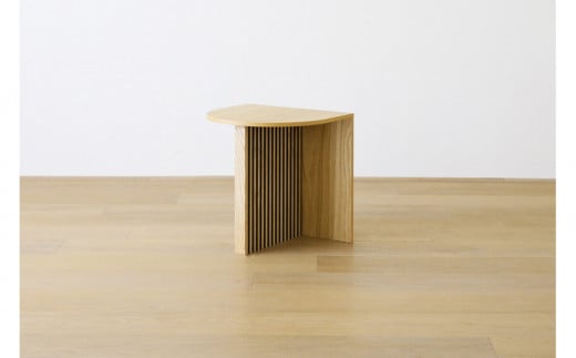 【開梱設置】高野木工 リブシリーズ H50サイドテーブル オーク【10年保証】
