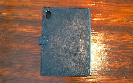 本革製手帳型iPad miniカバー （iPad mini６用）グリーン  ファッション F6L-1316