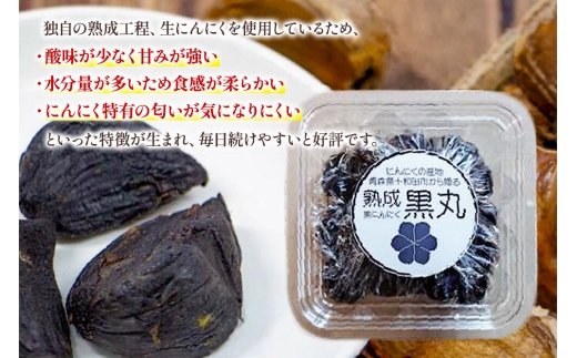生にんにくで作った黒にんにく（熟成黒にんにく）黒丸300g×2パック 約2ヶ月分 [発酵食品 黒ニンニク 熟成 国産 福地ホワイト六片種 ニンニク]