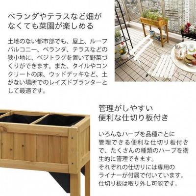 ふるさと納税 海南市 レイズドベッド ハーブプランター スリム ナチュラル　57939600 |  | 02