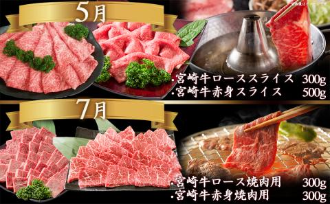 【定期便】迷ったらコレ!宮崎牛食べ尽くし定期便(10ヵ月)_T120（10）-0101
