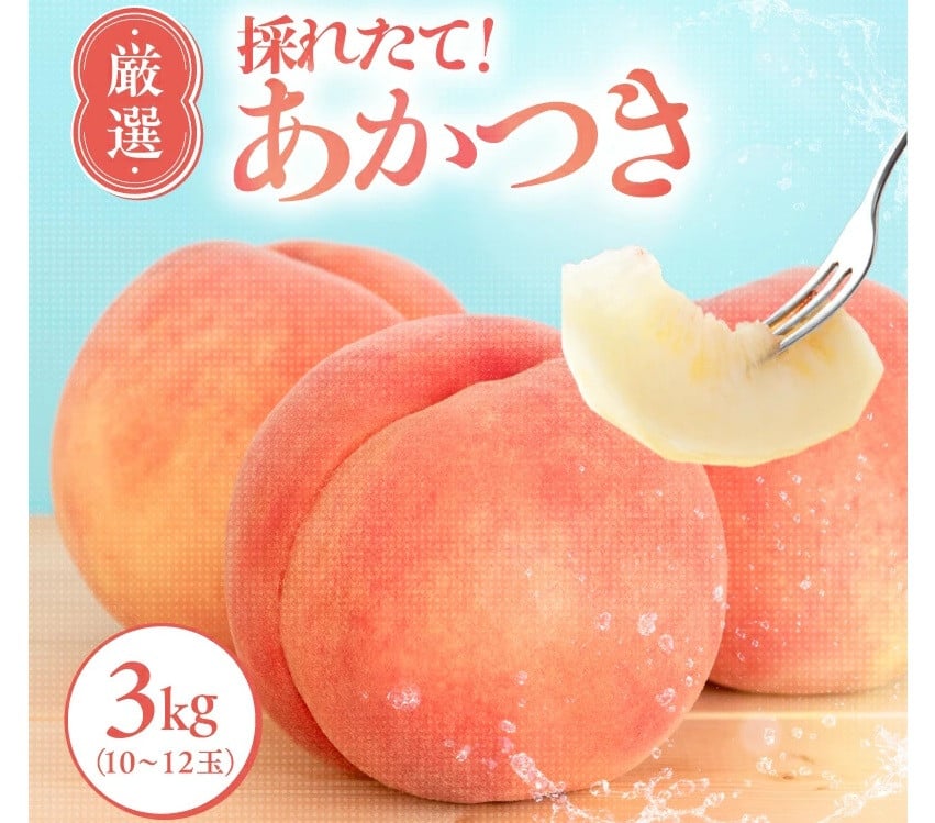 
            【7月下旬より順次発送】南信州産 桃 あかつき 約3kg 光センサー選果機選別品【離島沖縄配送不可】 | 果物 くだもの フルーツ 桃 あかつき モモ もも 長野県 信州 南信州 飯田市
          