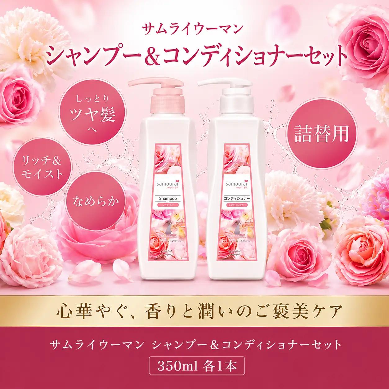 サムライウーマン シャンプー＆コンディショナー モイスト 詰替え