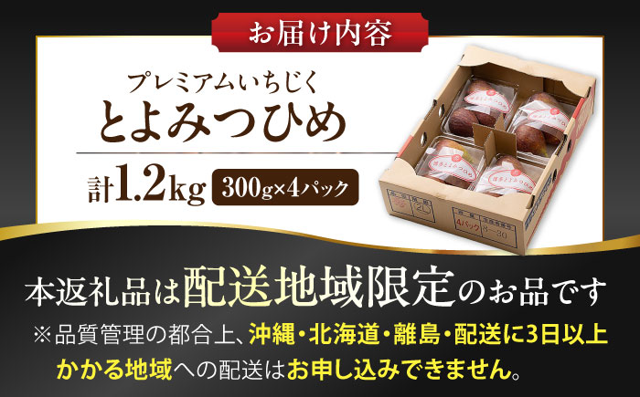 【先行予約】福岡産ブランド 無花果 とよみつひめ 約300g×4パック【2026年8月上旬～順次発送】《豊前市》【南国フルーツ株式会社】＜北海道・沖縄・離島配送不可＞いちじく フルーツ 季節 果物 [