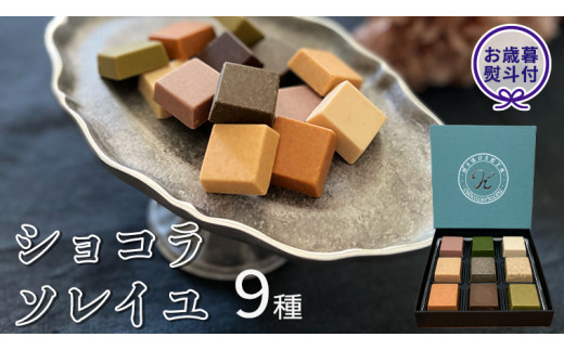 
【 お歳暮 熨斗付 】 ショコラソレイユ 9種 チョコレート チョコ スイーツ デザート 高級 ギフト 贈り物 お礼 プレゼント 手土産 お菓子
