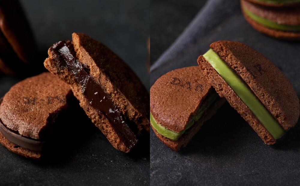 【ふるさと納税】【dari K（ダリケー）】カカオサンドクッキー2種食べ比べセット（ダーク・抹茶） | サンド クッキー チョコ チョコレート 抹茶 スイーツ デザート 洋菓子 逸品 お取り寄せ お土産 ご当地 ギフト お祝い 内祝い ご家庭用 ご自宅用 Dari K 京都府 京都市